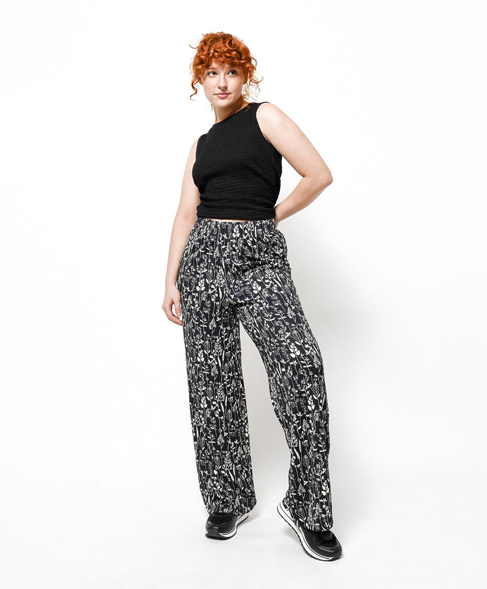 Pantal&oacute;n mujer print flores