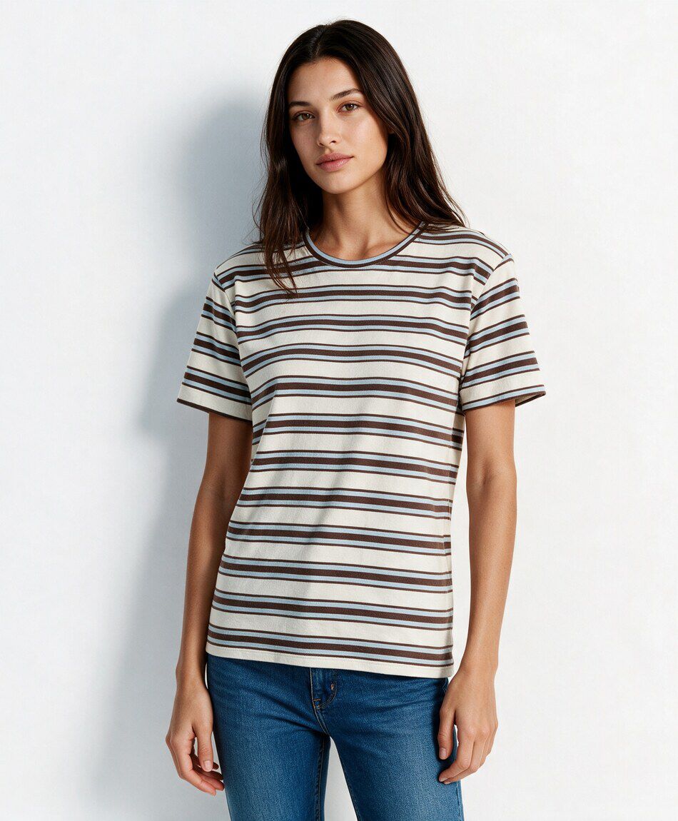 Remera mujer rayas colores