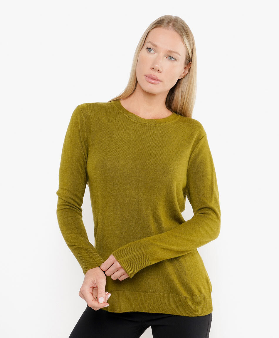 Sweater mujer liso b&aacute;sico