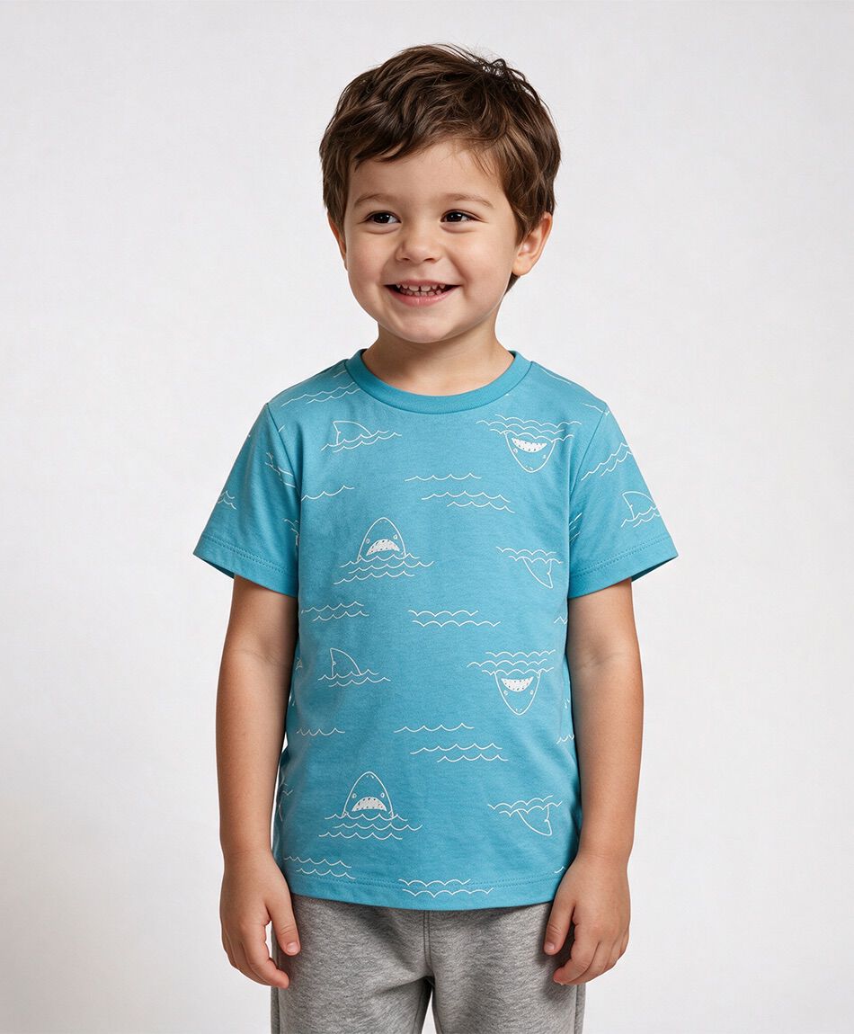 Remera beb&eacute; tiburones