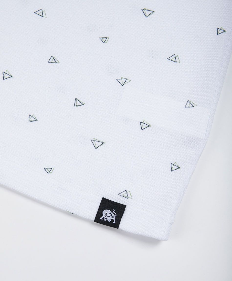 Remera hombre polo triangulos