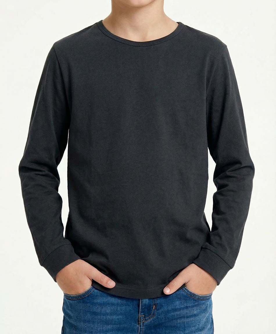 Camiseta ni&ntilde;o t&eacute;rmica negro