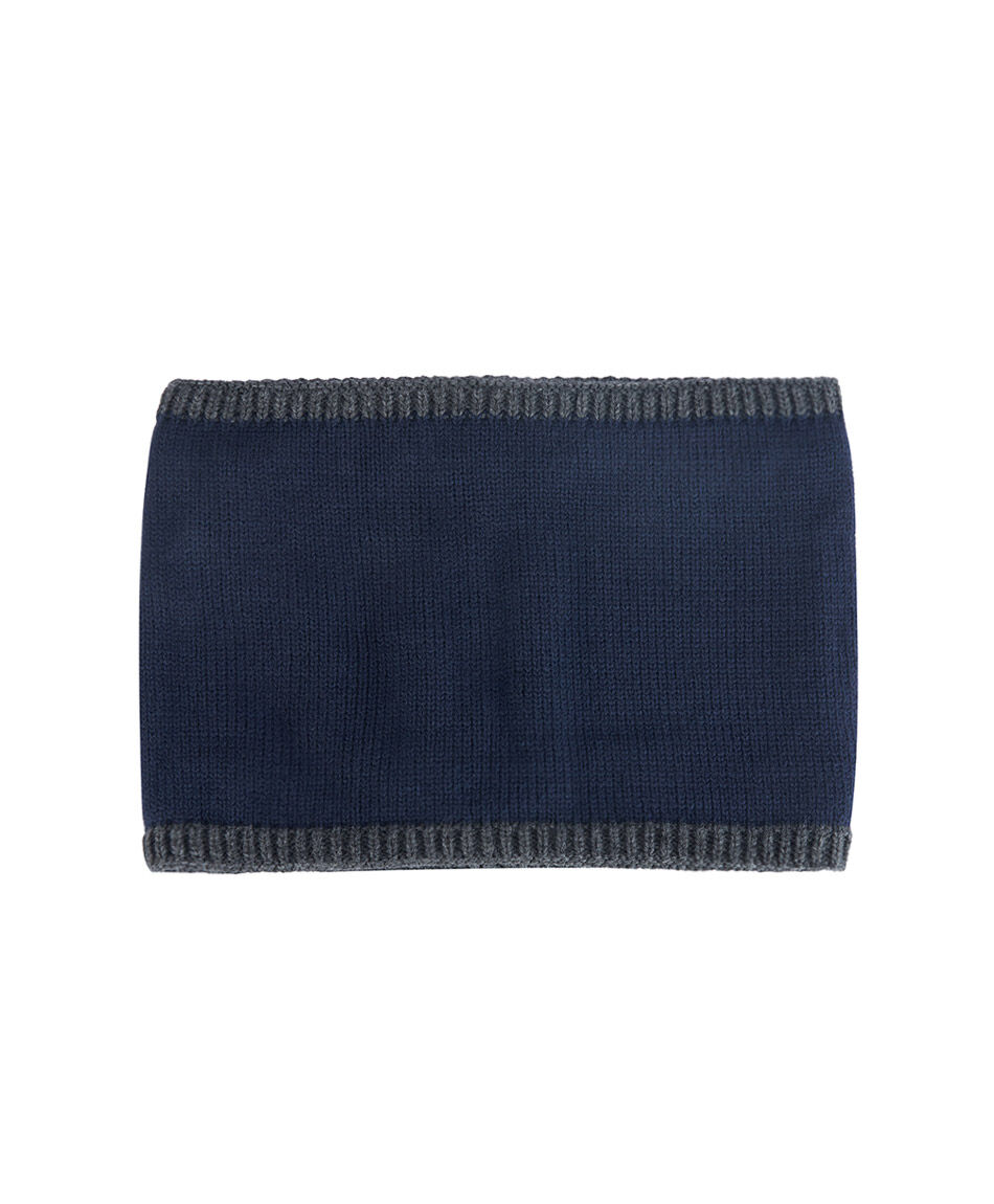 Cuello infantil forrado azul