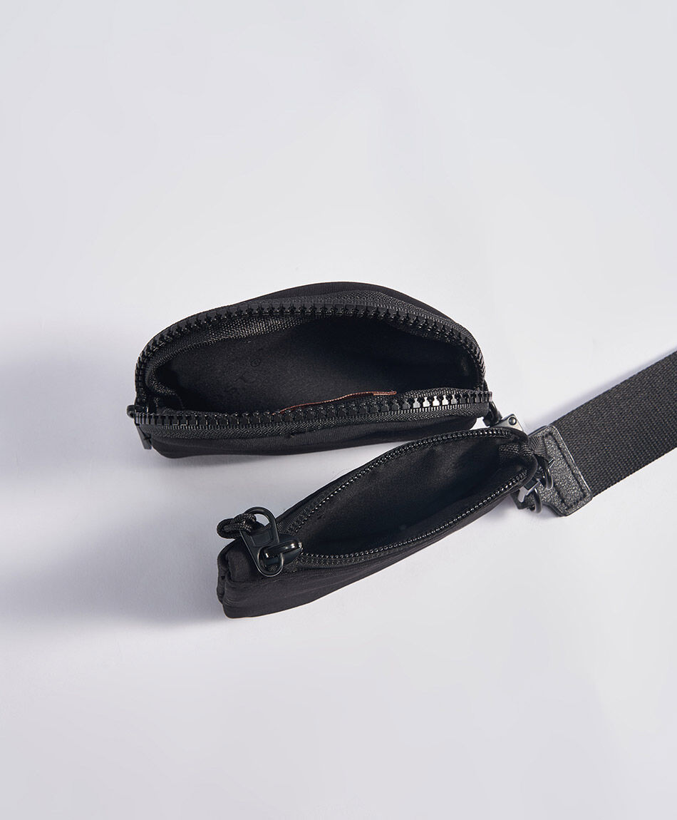 Billetera mujer colgante doble negro