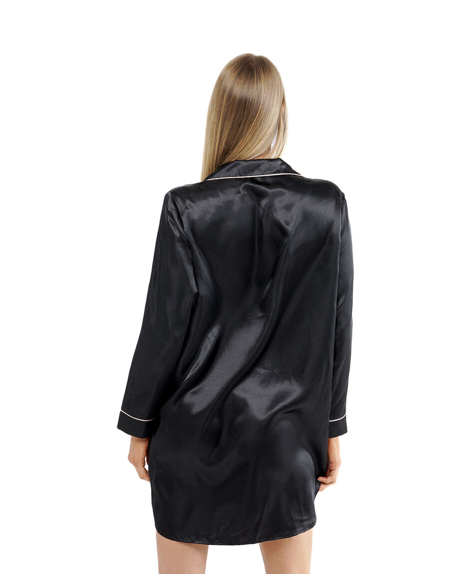 Camison  mujer camisero estilo sat&iacute;n