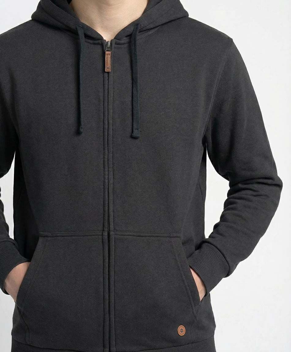 Buzo escolar full zipper negro