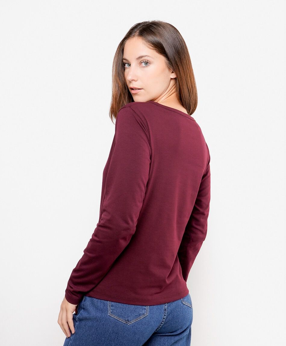 Remera mujer p&aacute;jaros bordados