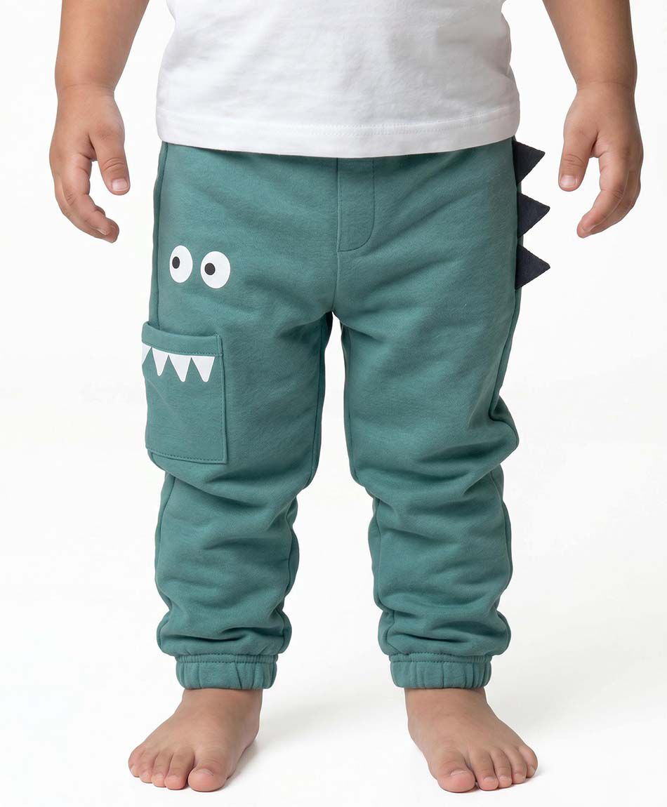 Pantal&oacute;n buzo beb&eacute; carita relieve