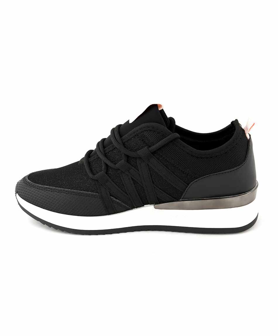 Zapatilla brillos plataforma