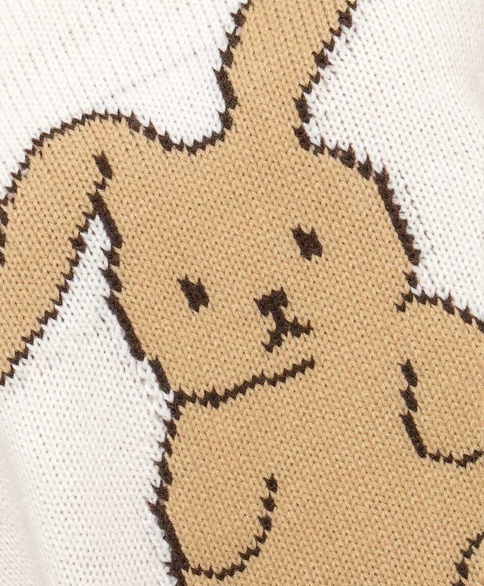Sweater mujer jacquard bordado rabbit