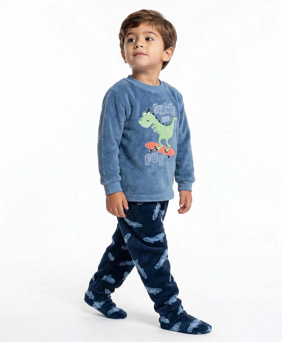 Pijama beb&eacute; dinosaurio patitas