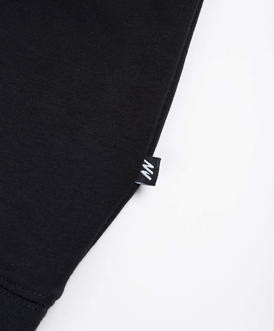 Buzo deportivo hombre liso negro