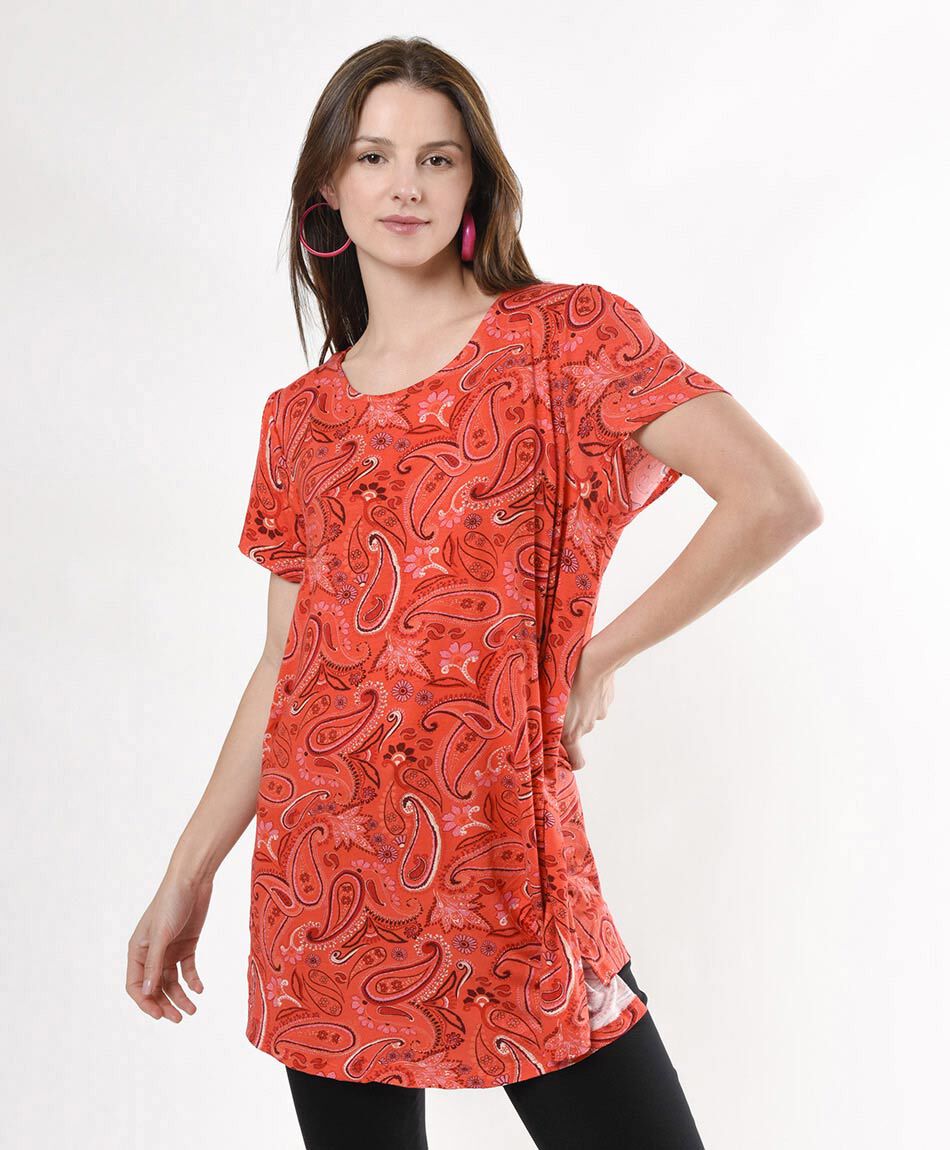 Polera mujer extra larga oversize