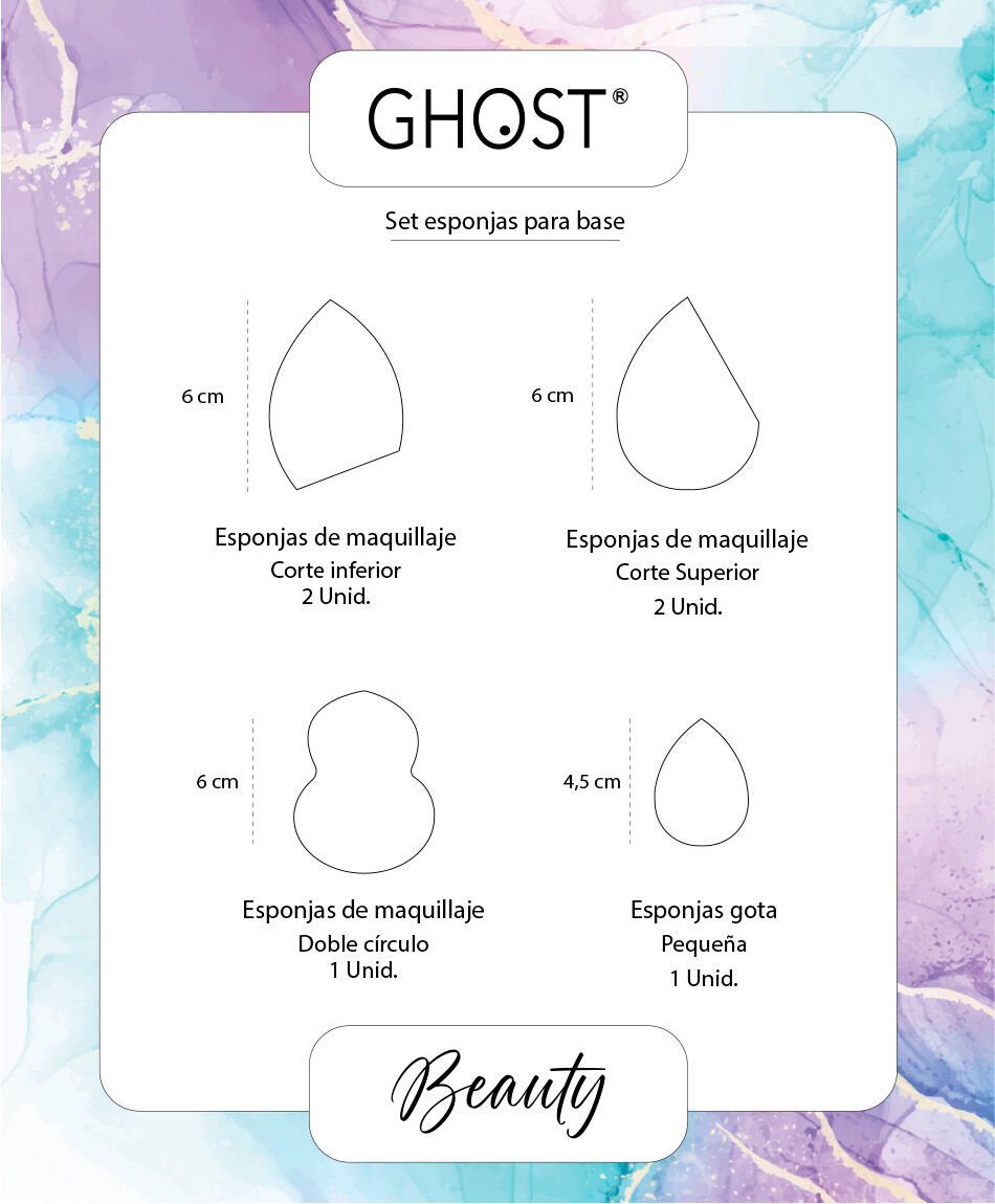 Set esponjas de maquillaje variedad