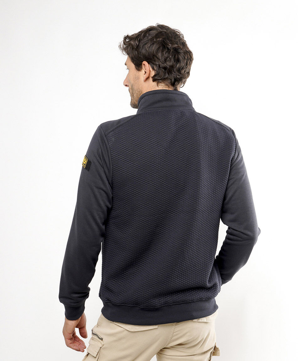 Campera hombre bomber estilo tejida