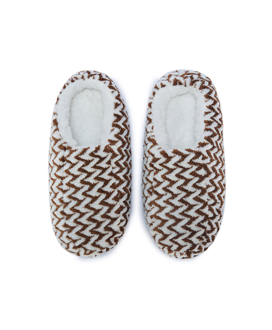Pantufla mujer dise&ntilde;o bicolor
