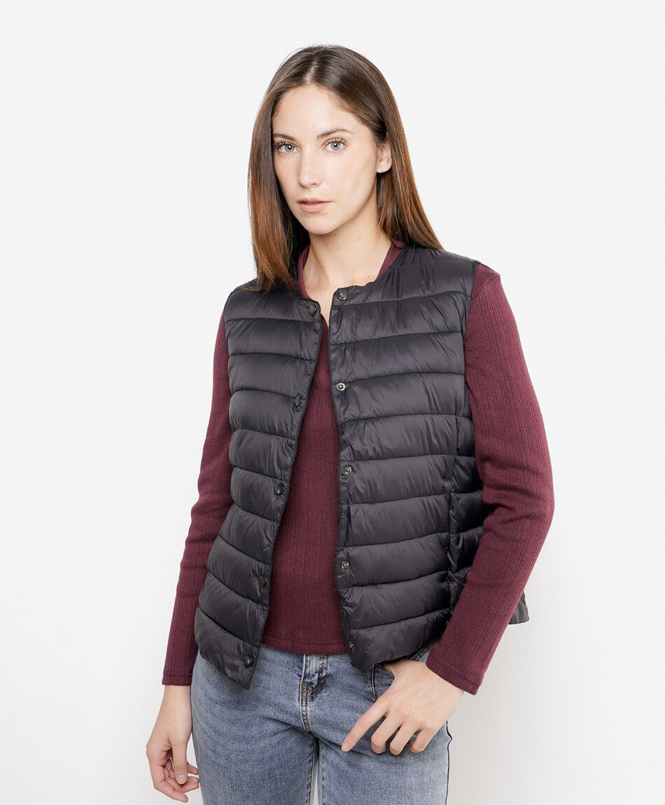 Parka mujer puffa con botones
