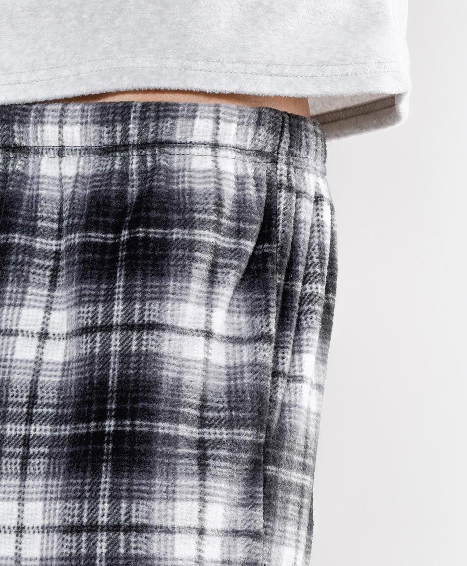 Pijama hombre polar cuadros 2 piezas