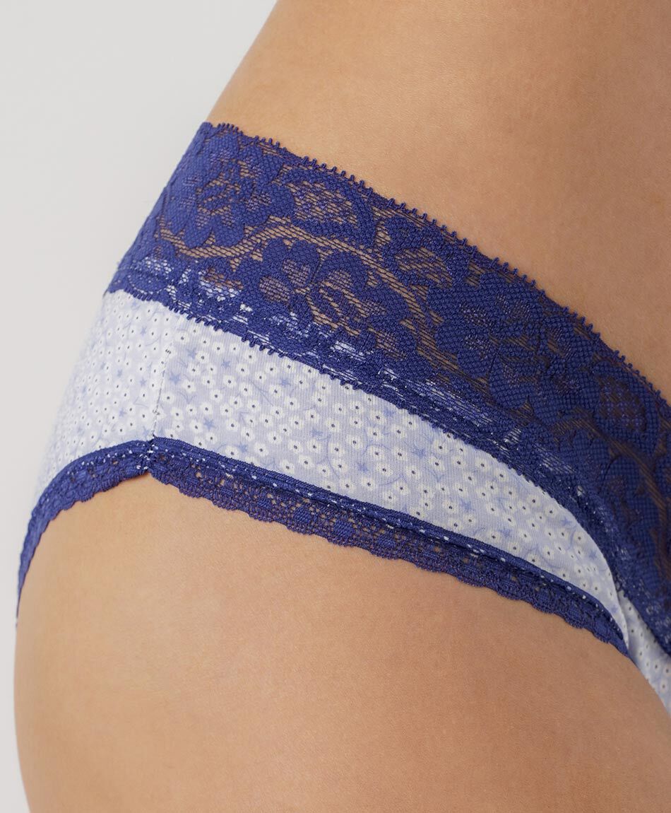 Pantaleta mujer algod&oacute;n encajes