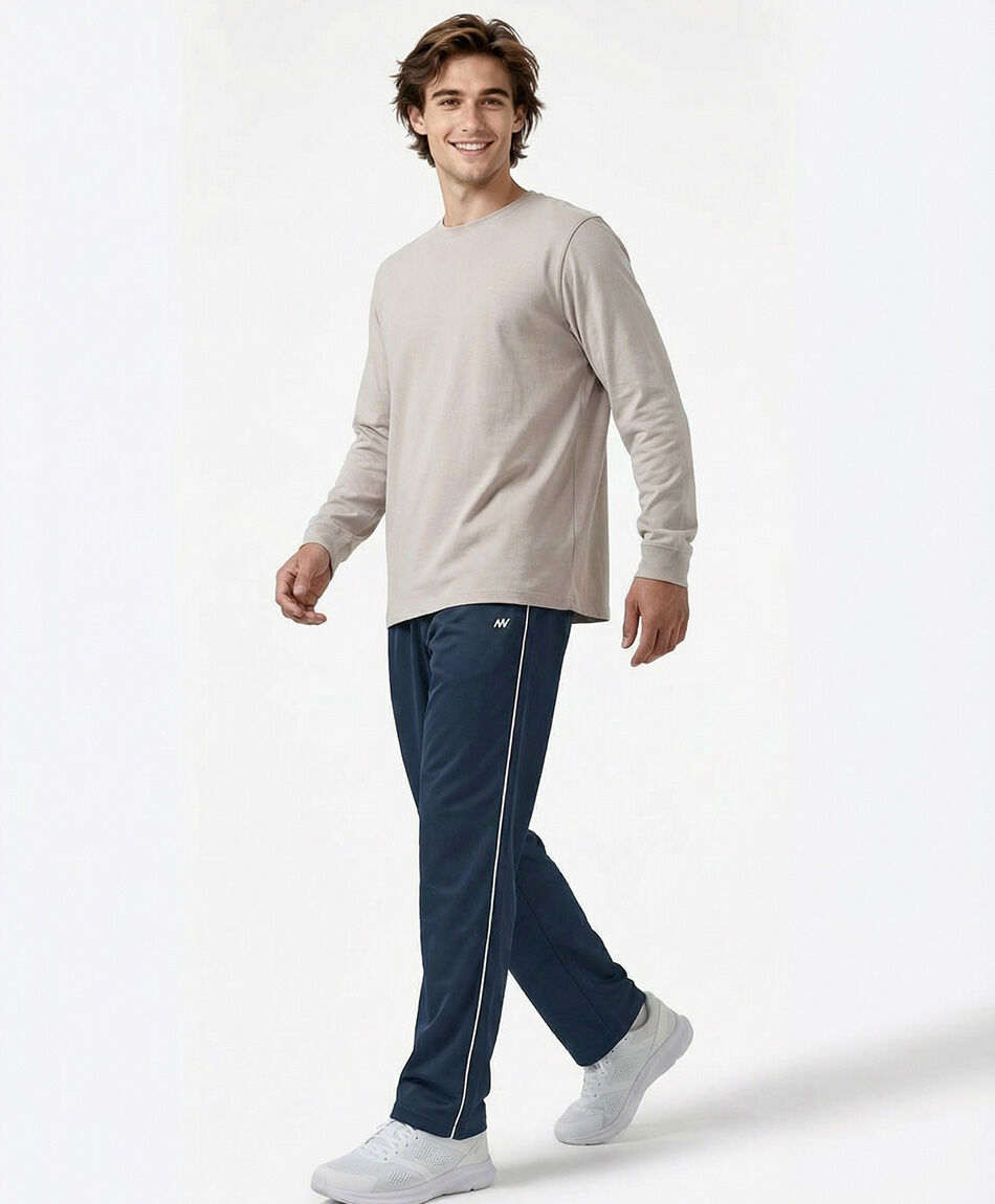 Pantal&oacute;n deportivo hombre rectos azul