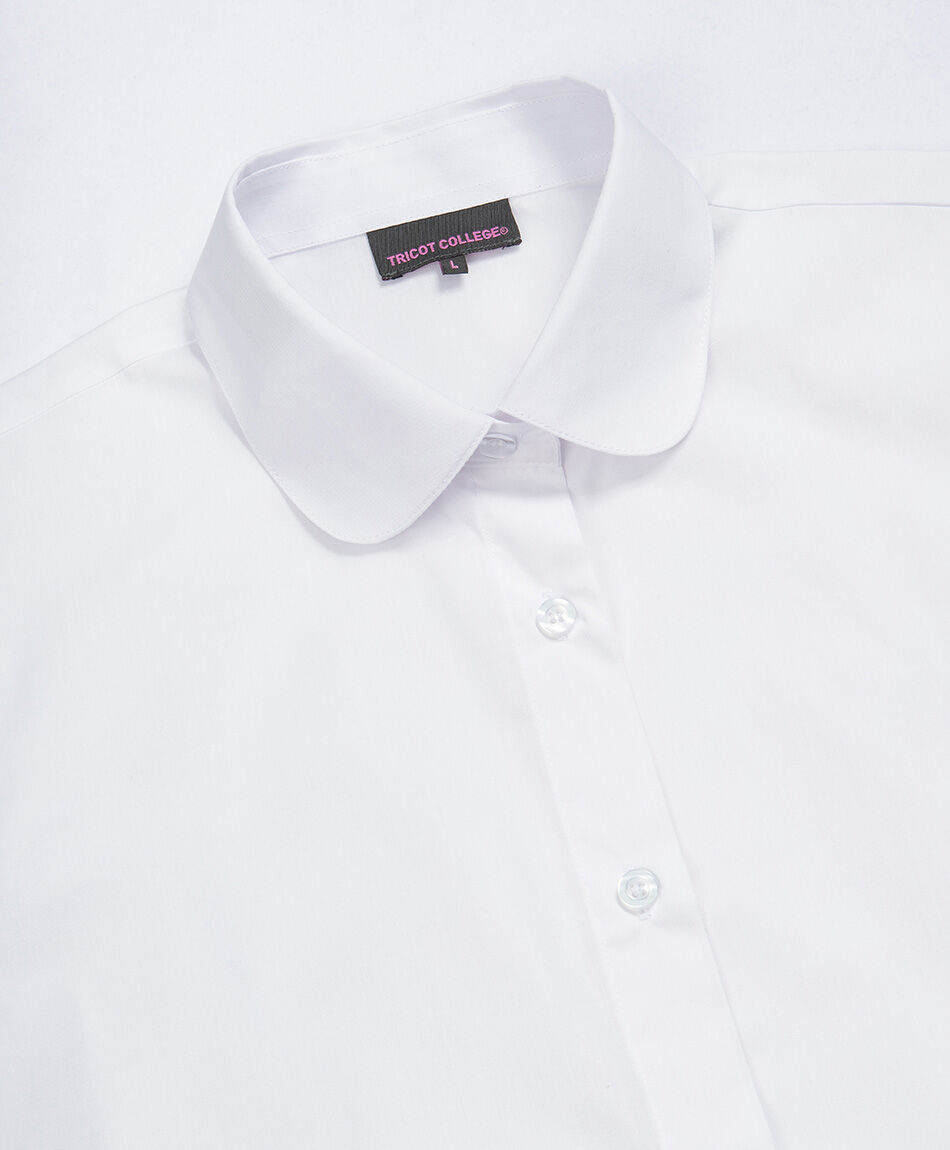Camisa escolar lisa blanca