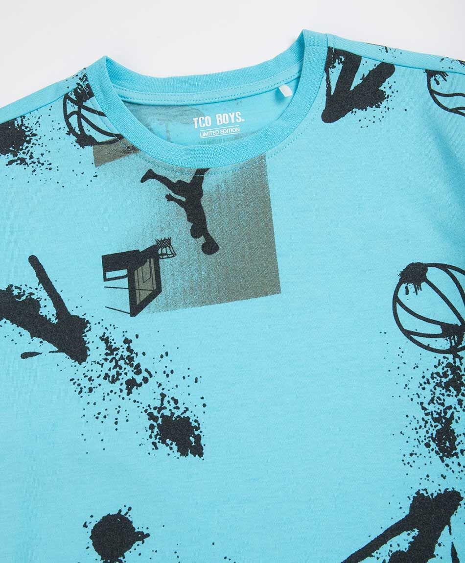 Remera nino basketball