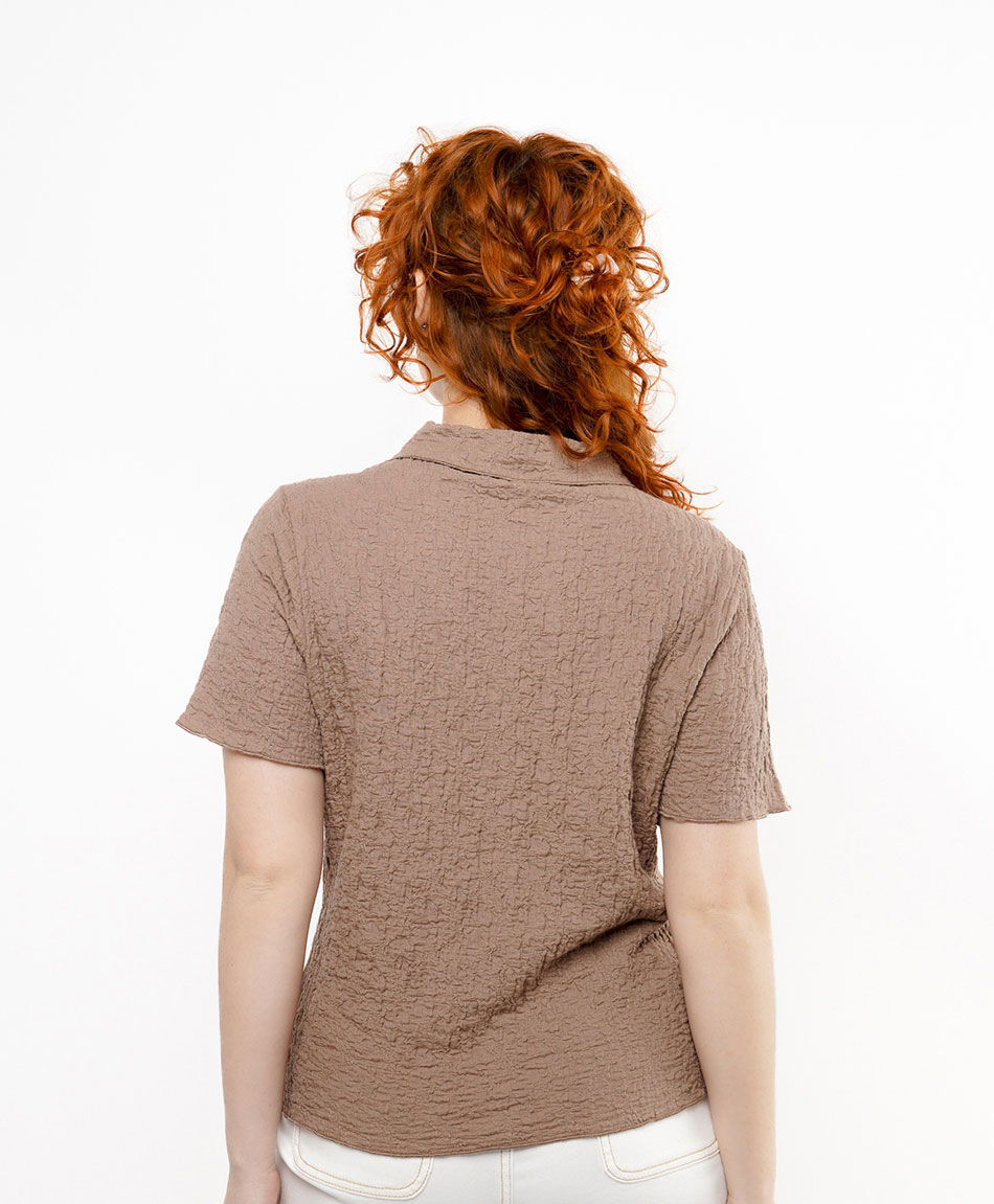Camisa mujer texturizada