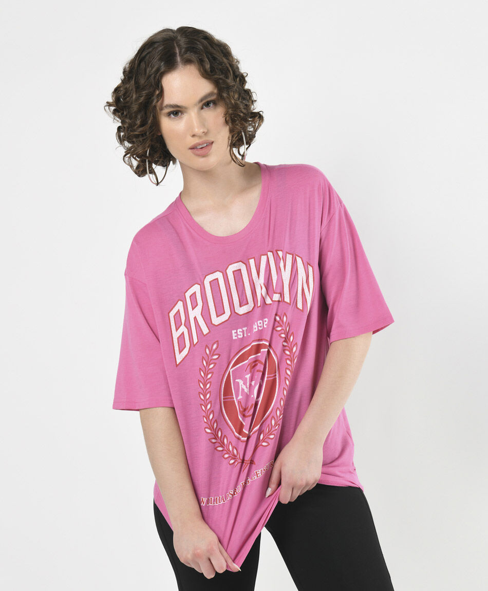 Polera deportiva mujer brooklyn oversize