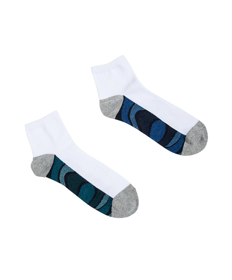 Medias hombre white and blue