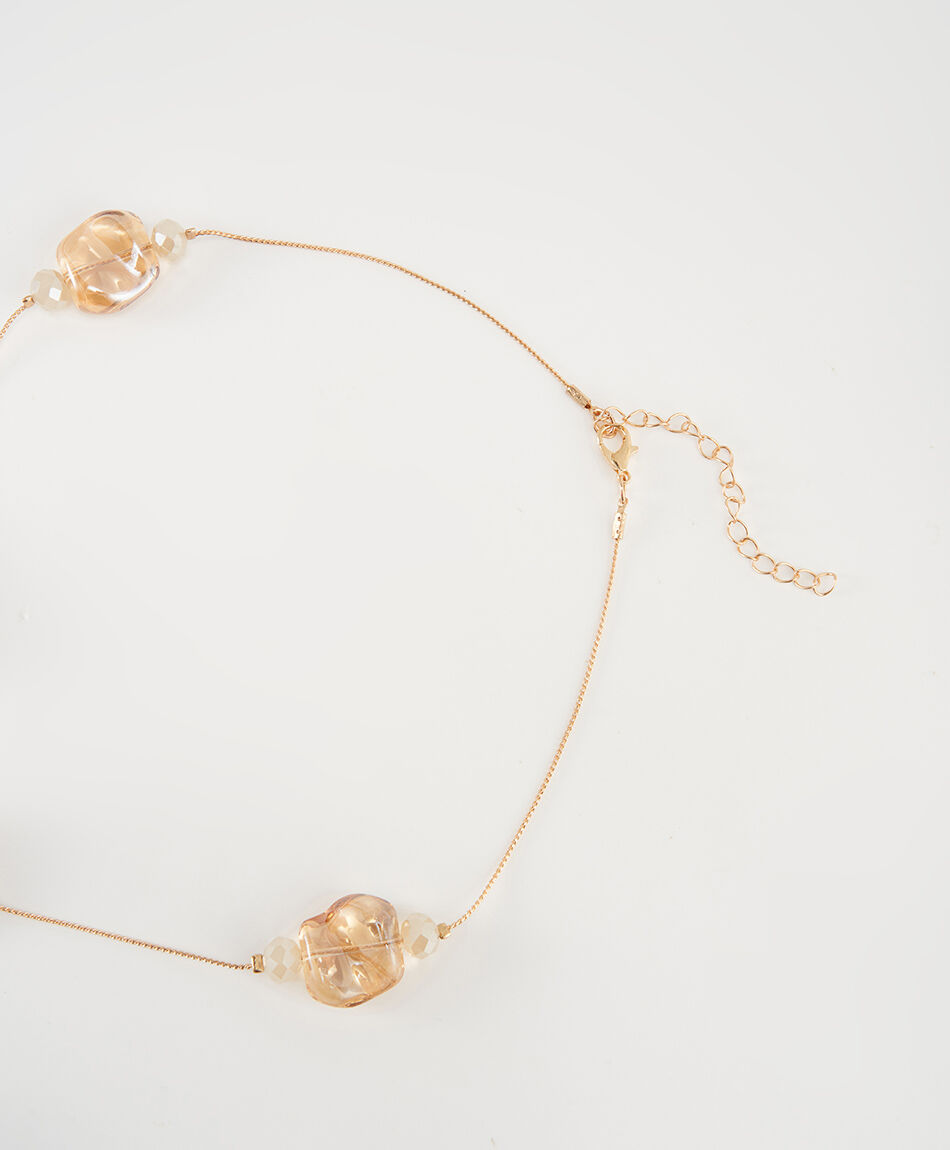 Set collar + aros mujer perlas