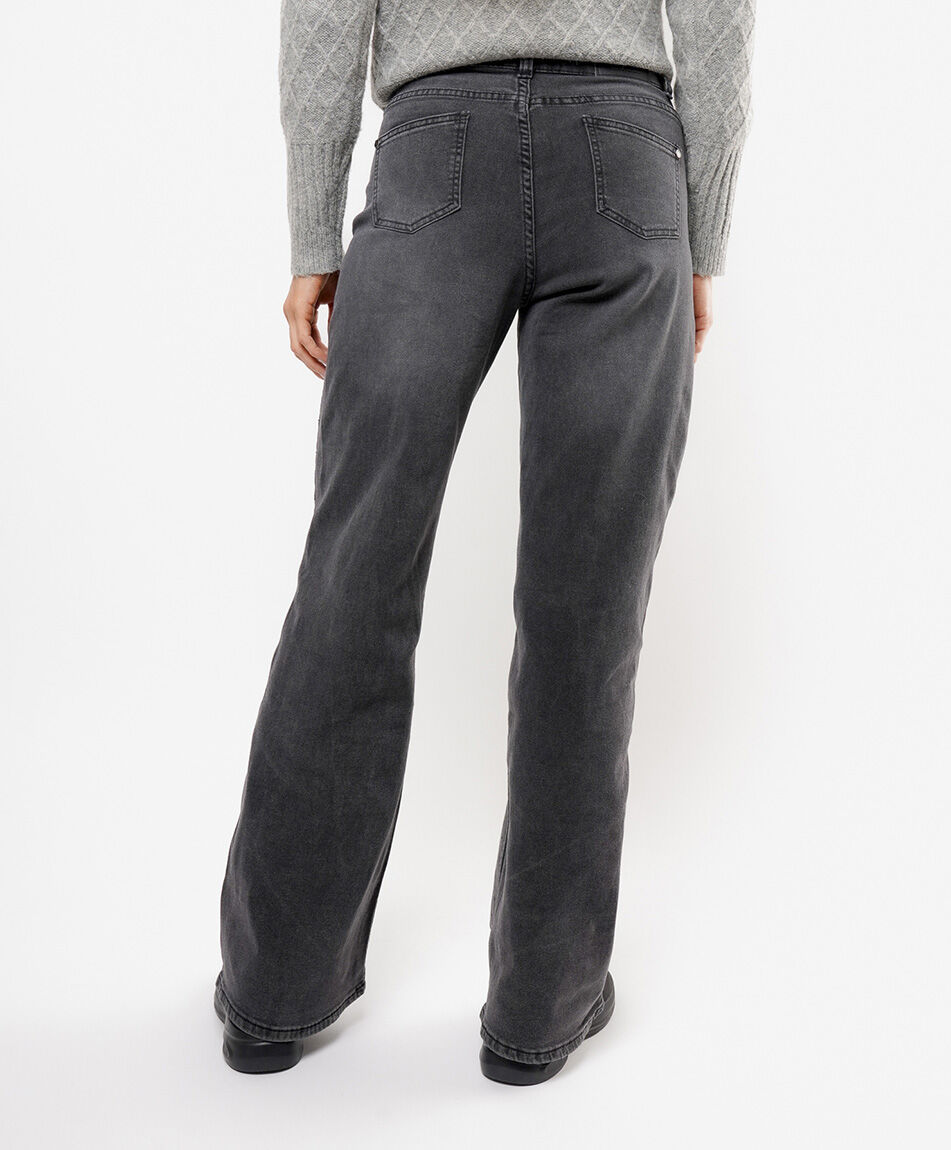 Jeans mujer brillos negros