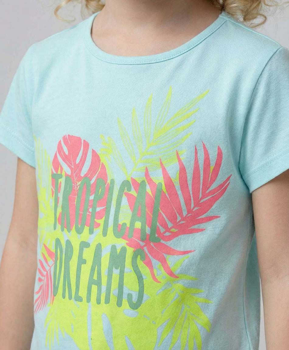 Remera ni&ntilde;a tropical