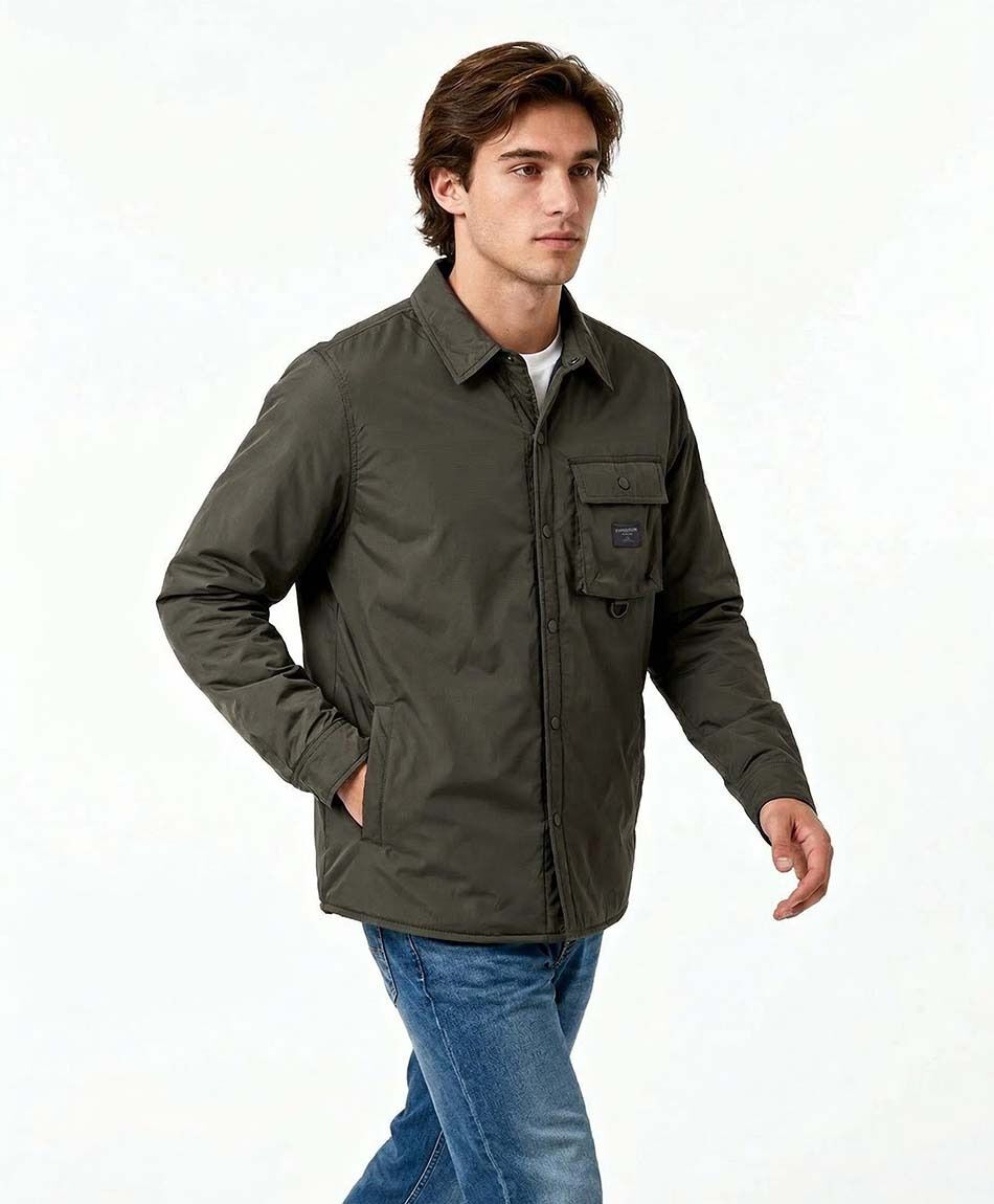 Campera hombre urbana forrada