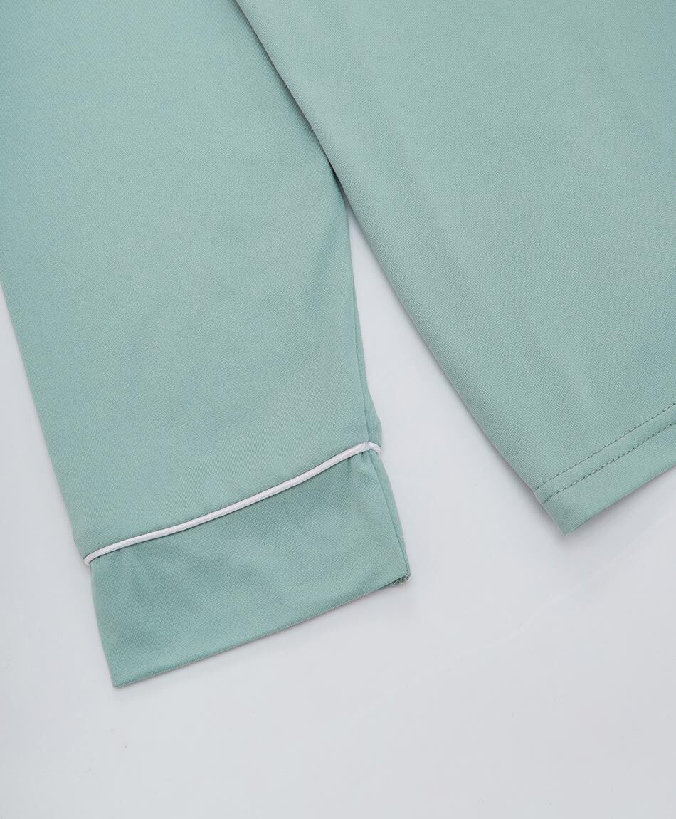 Pijama mujer camisero verde