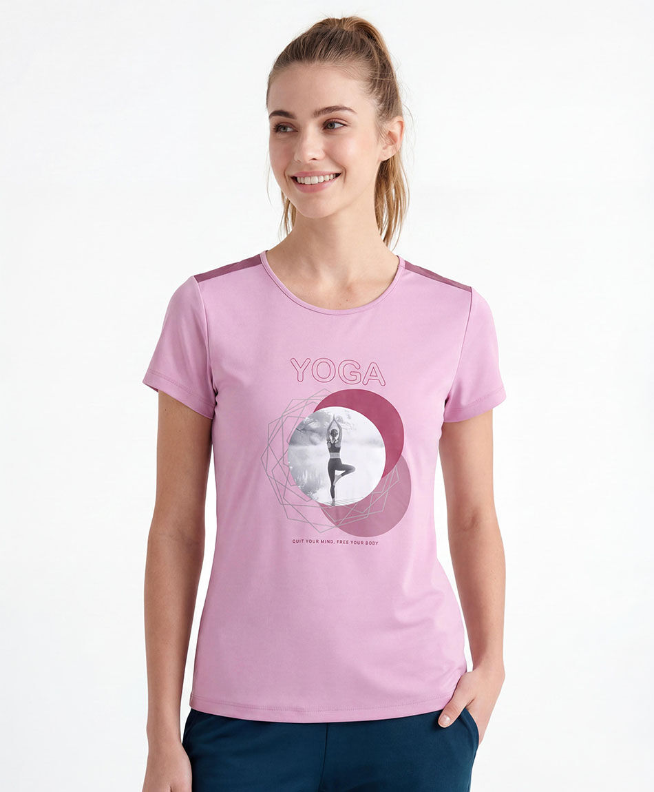 Remera deportiva mujer yoga