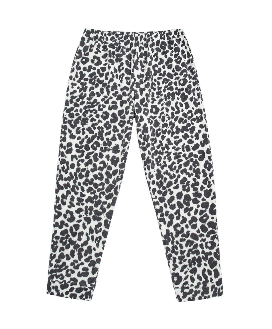 Pijama mujer animal print black and white