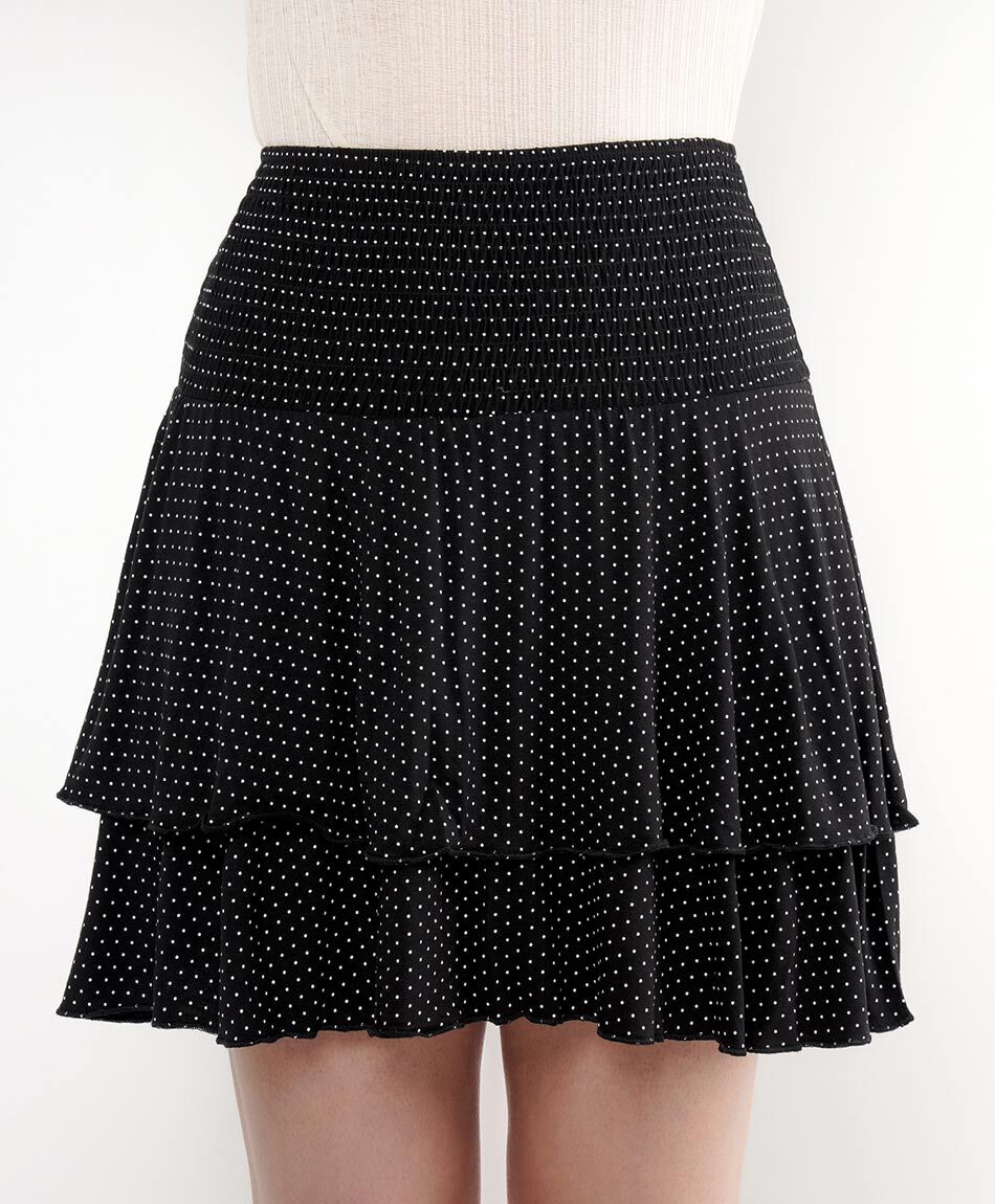 Mini pollera mujer short pisos puntos