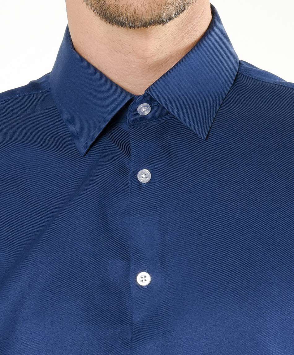 Camisa hombre navy manga larga