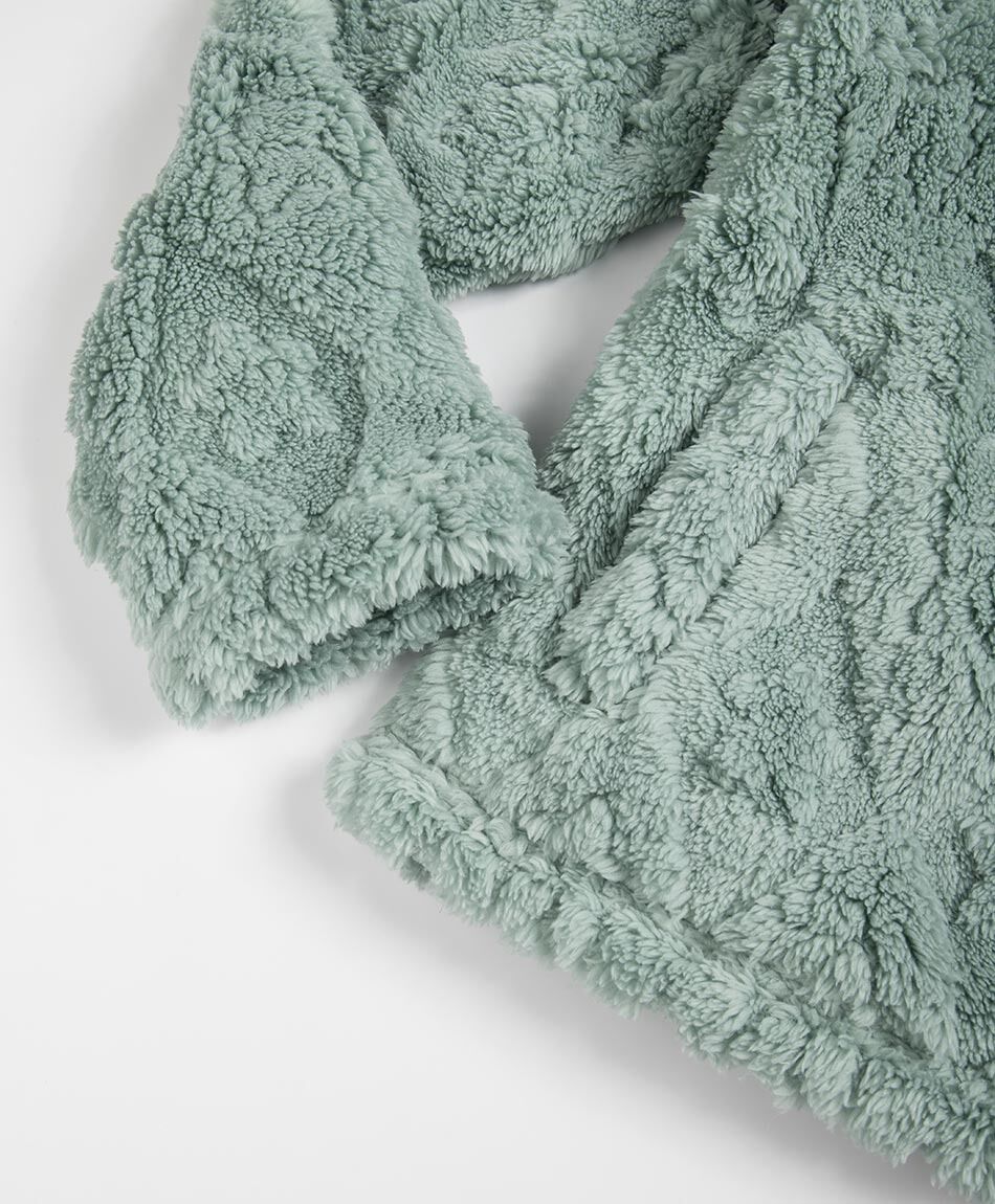 Buzo ni&ntilde;a  sherpas rombo  verde