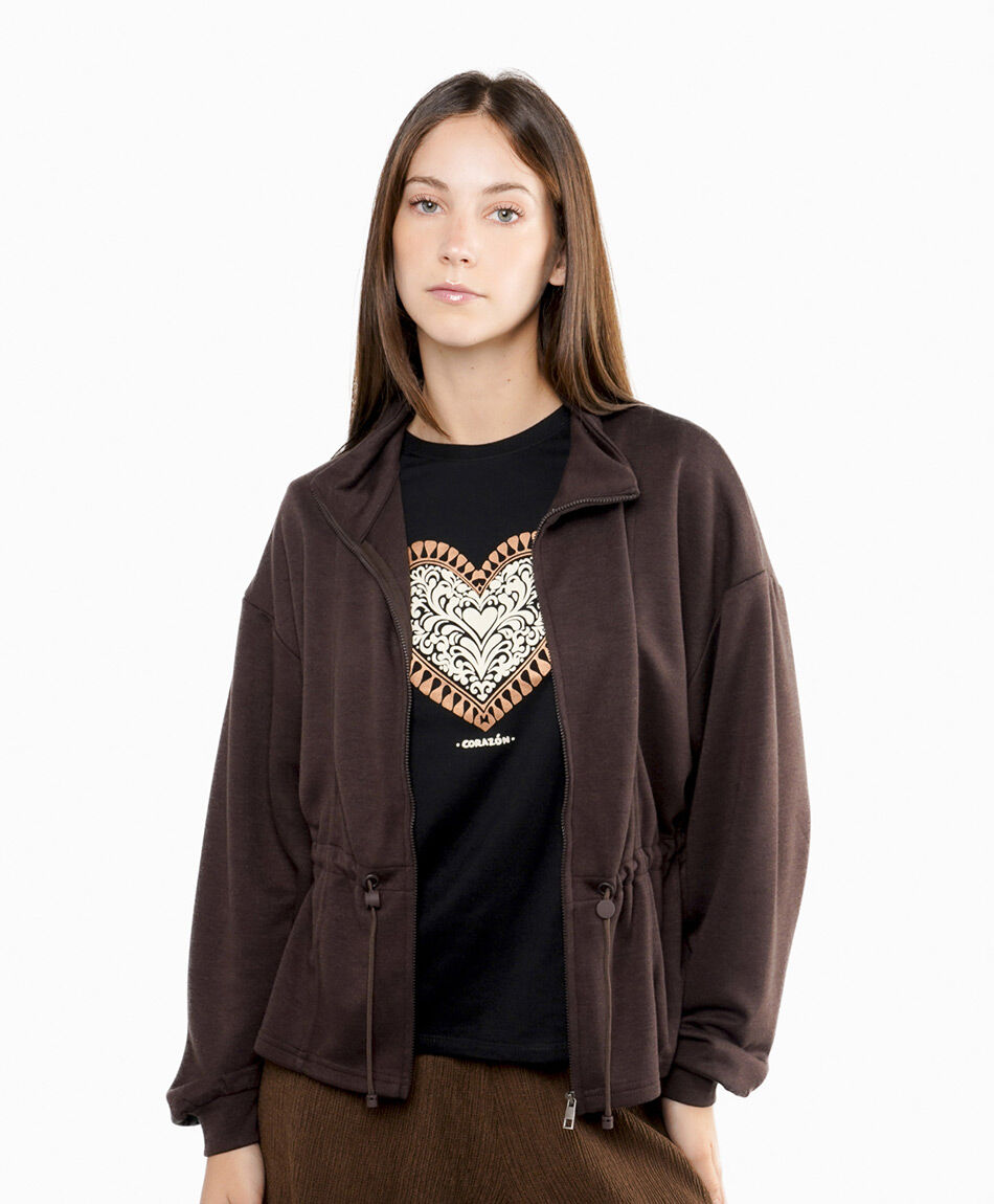 Buzo mujer cintura elasticada