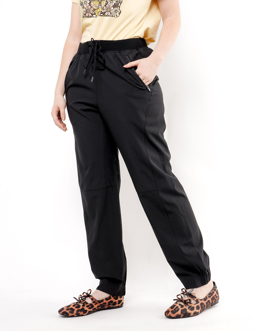Pantal&oacute;n mujer casual pretina ajustada pu&ntilde;os