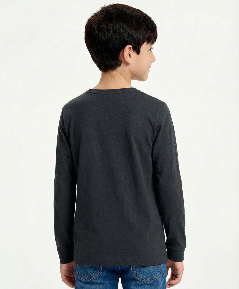 Camiseta ni&ntilde;o t&eacute;rmica negra