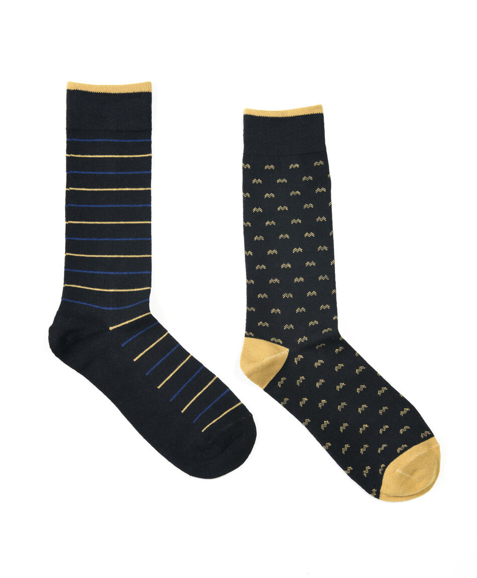 Pack 2 medias hombre amarillo