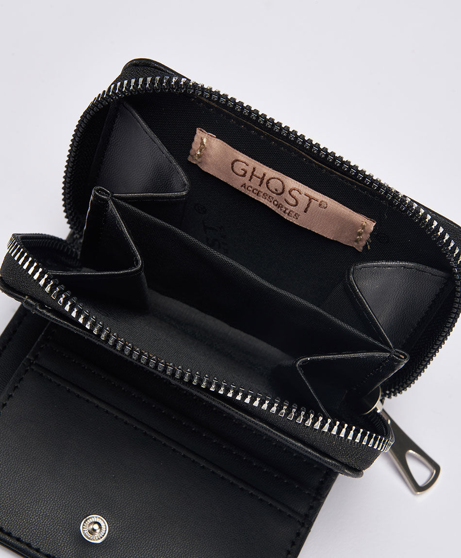 Billetera mujer techas negra