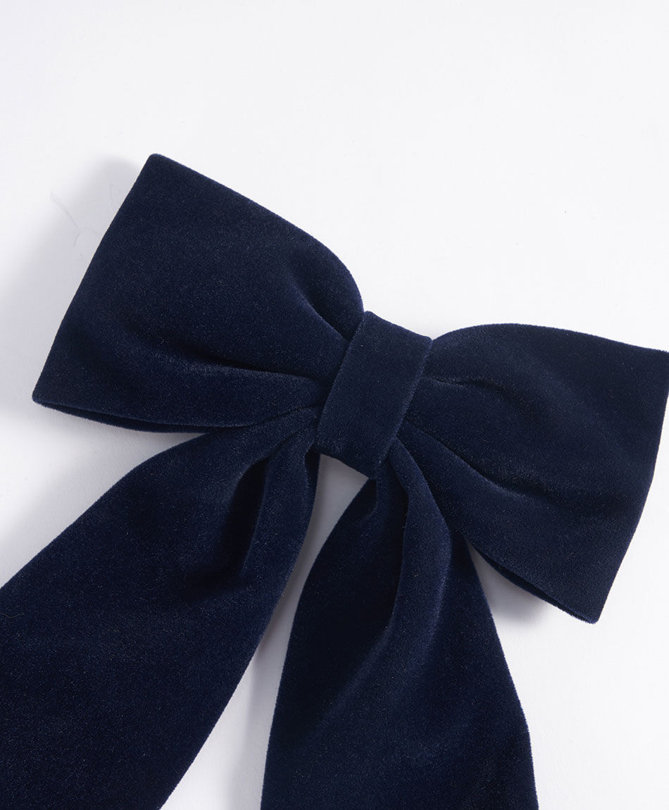 Pinche escolar velvet azul