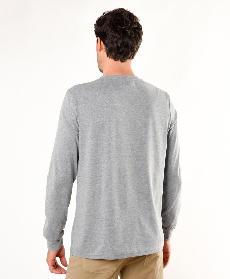 Remera hombre lisa manga larga