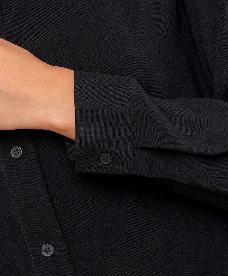 Camisa mujer camisera negra