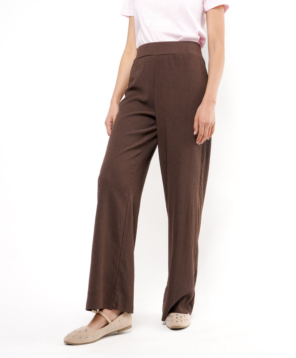 Pantalon mujer tiro recto clasico