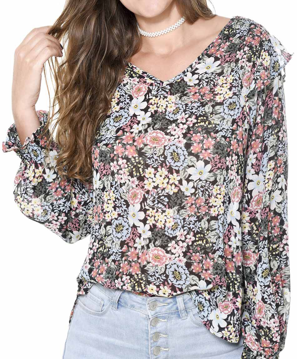 Blusa flores