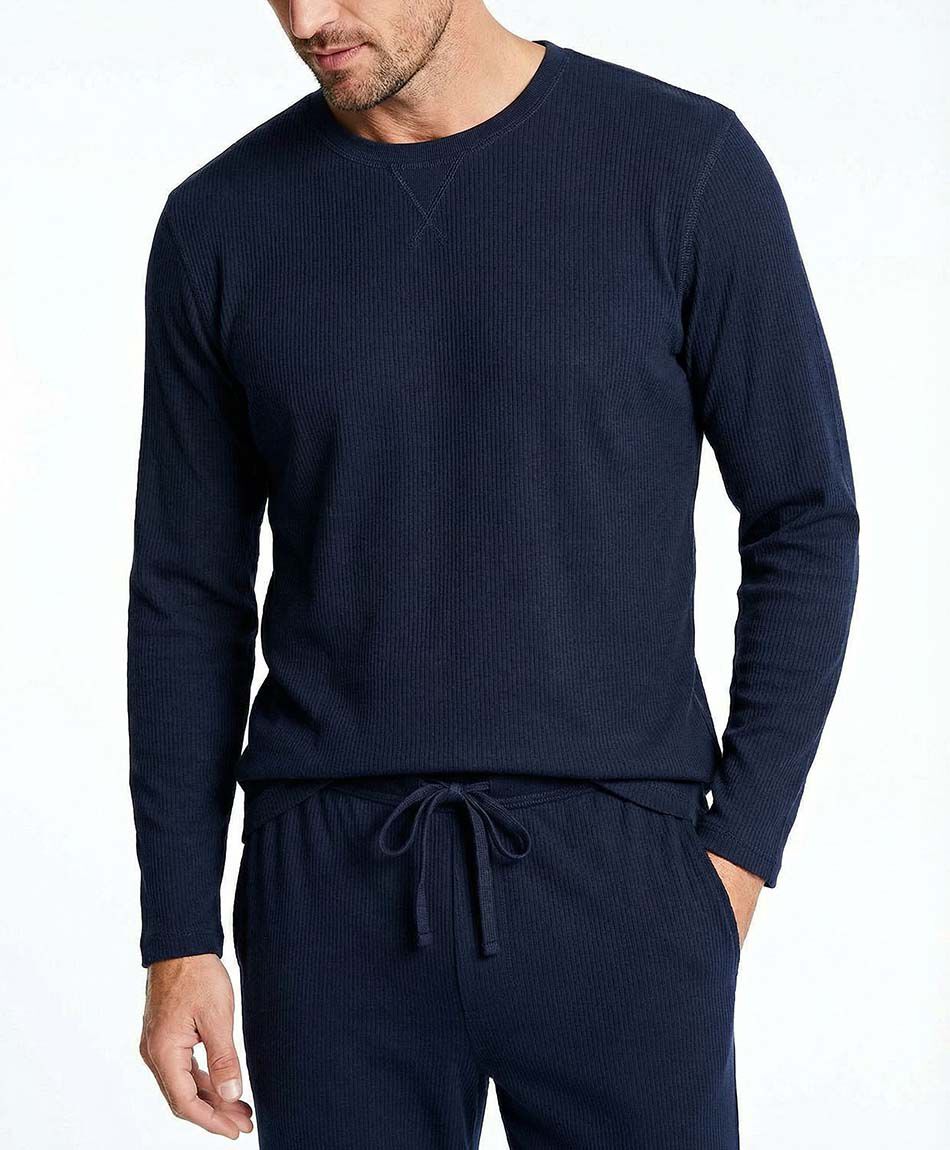 Pijama hombre micropolar azul oscuro
